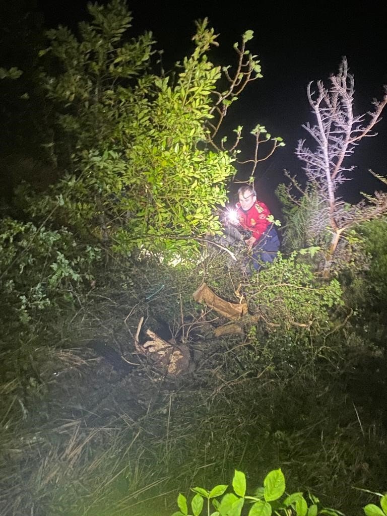 Kontrolden çıkan araç 60 metreden denize uçtu: 1 yaralı