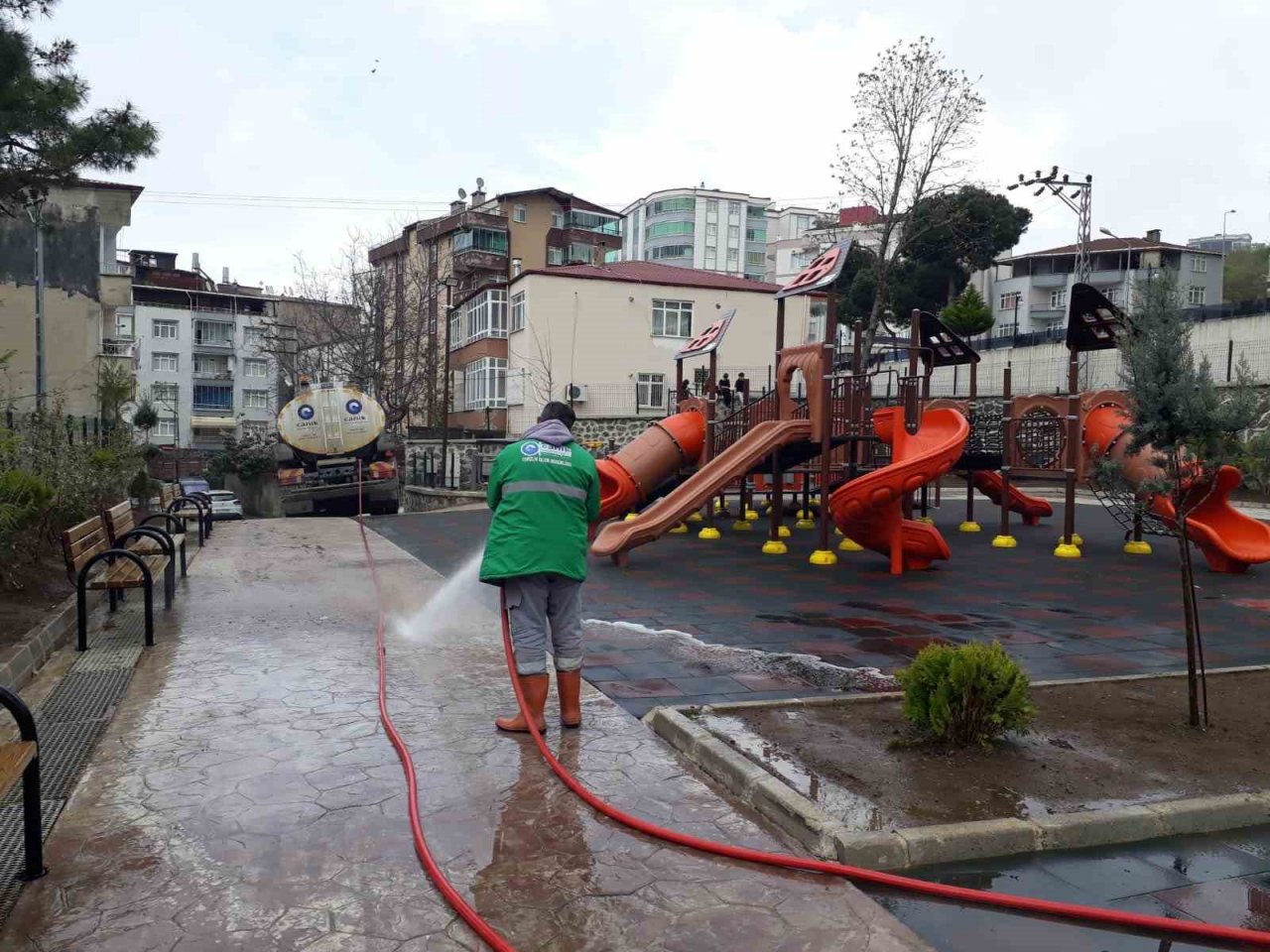 Canik’te bayram temizliği