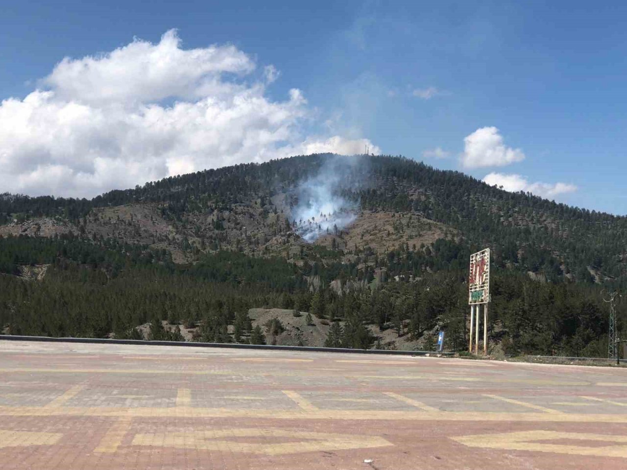 Konya’da ormanlık alanda yangın başladı