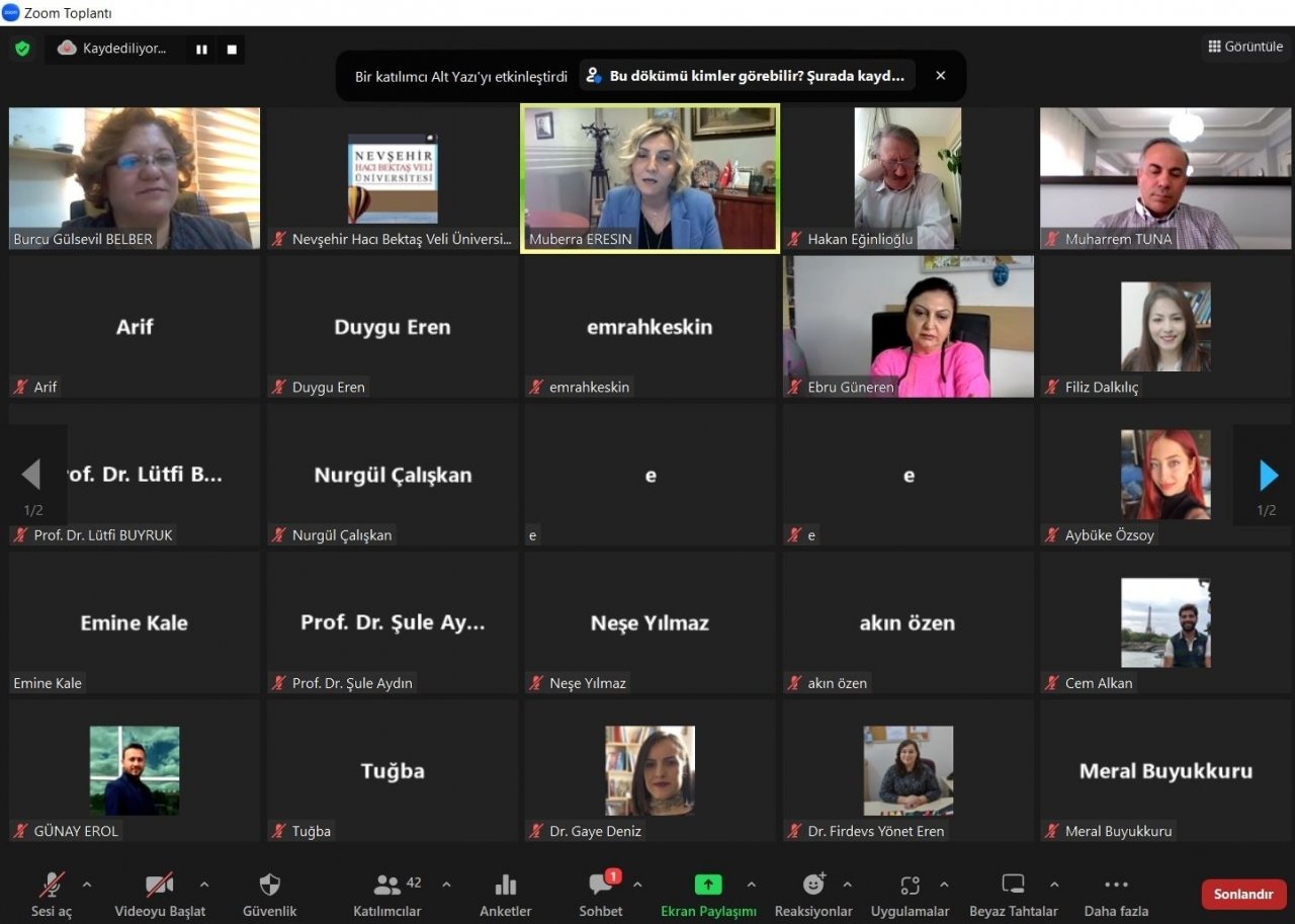 NEVÜ’den ’V. Kapadokya Turizm Haftası: Krizde Turizm’ konulu panel