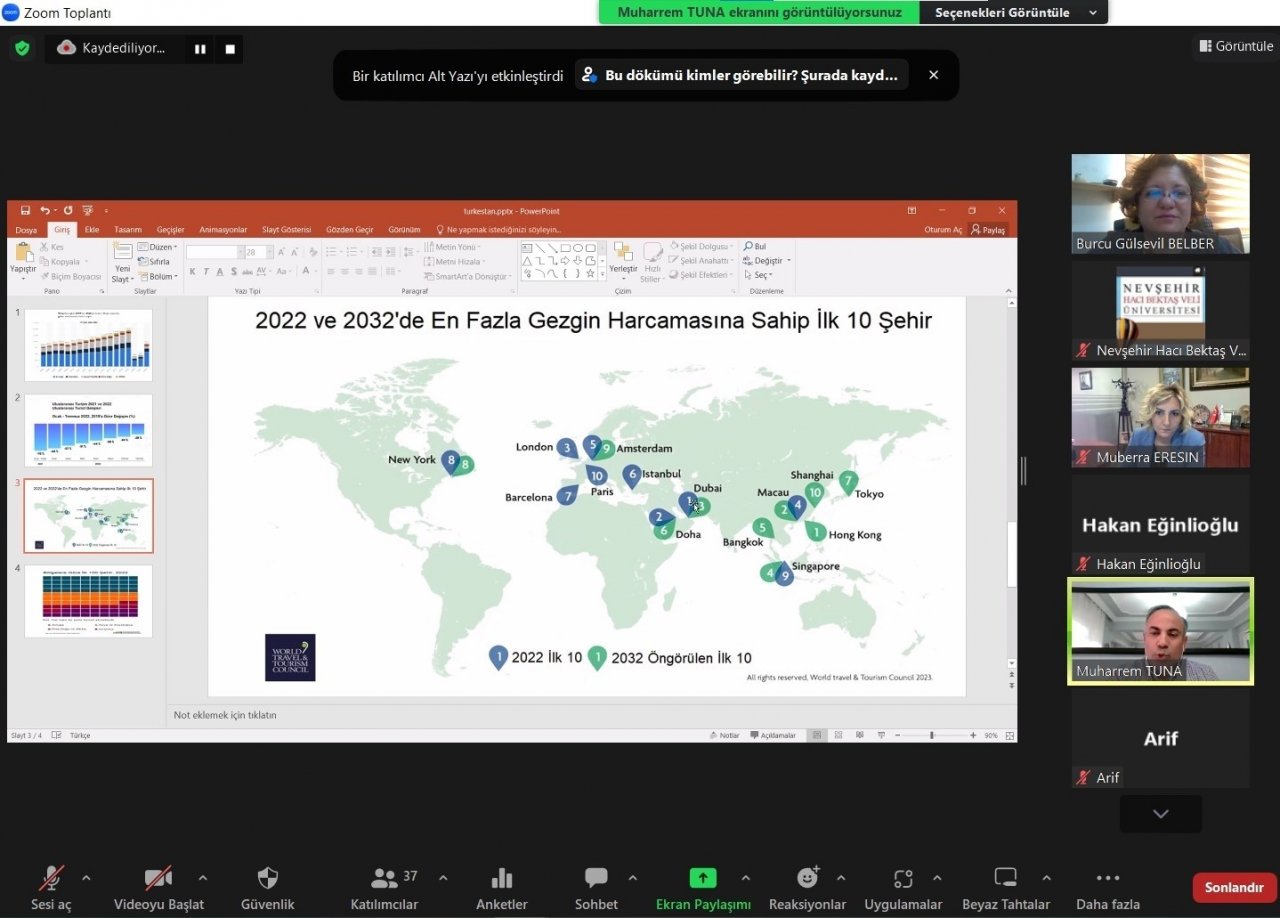 NEVÜ’den ’V. Kapadokya Turizm Haftası: Krizde Turizm’ konulu panel
