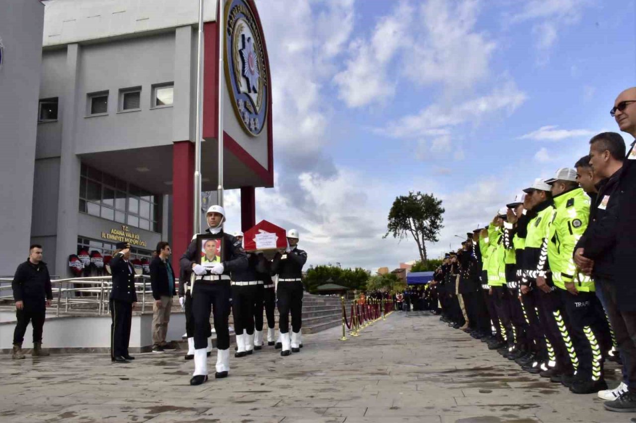 Şehit düşen polis için tören düzenlendi