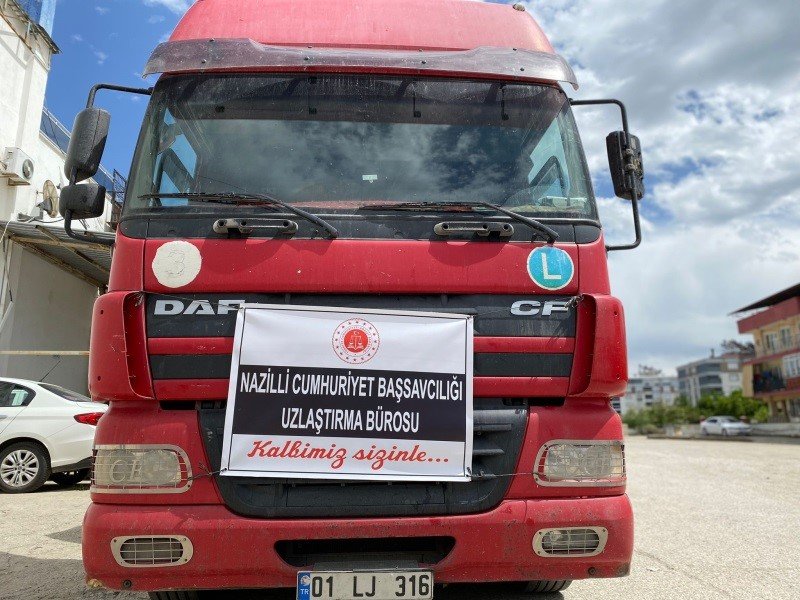 Nazilli Uzlaştırma Bürosu’ndan Hatay’a yardım eli