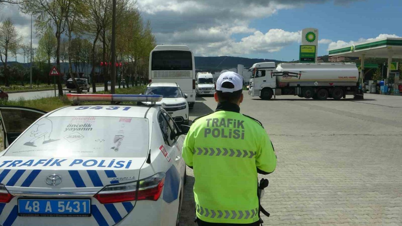 Muğla’da drone ile trafik denetimi gerçekleştirildi