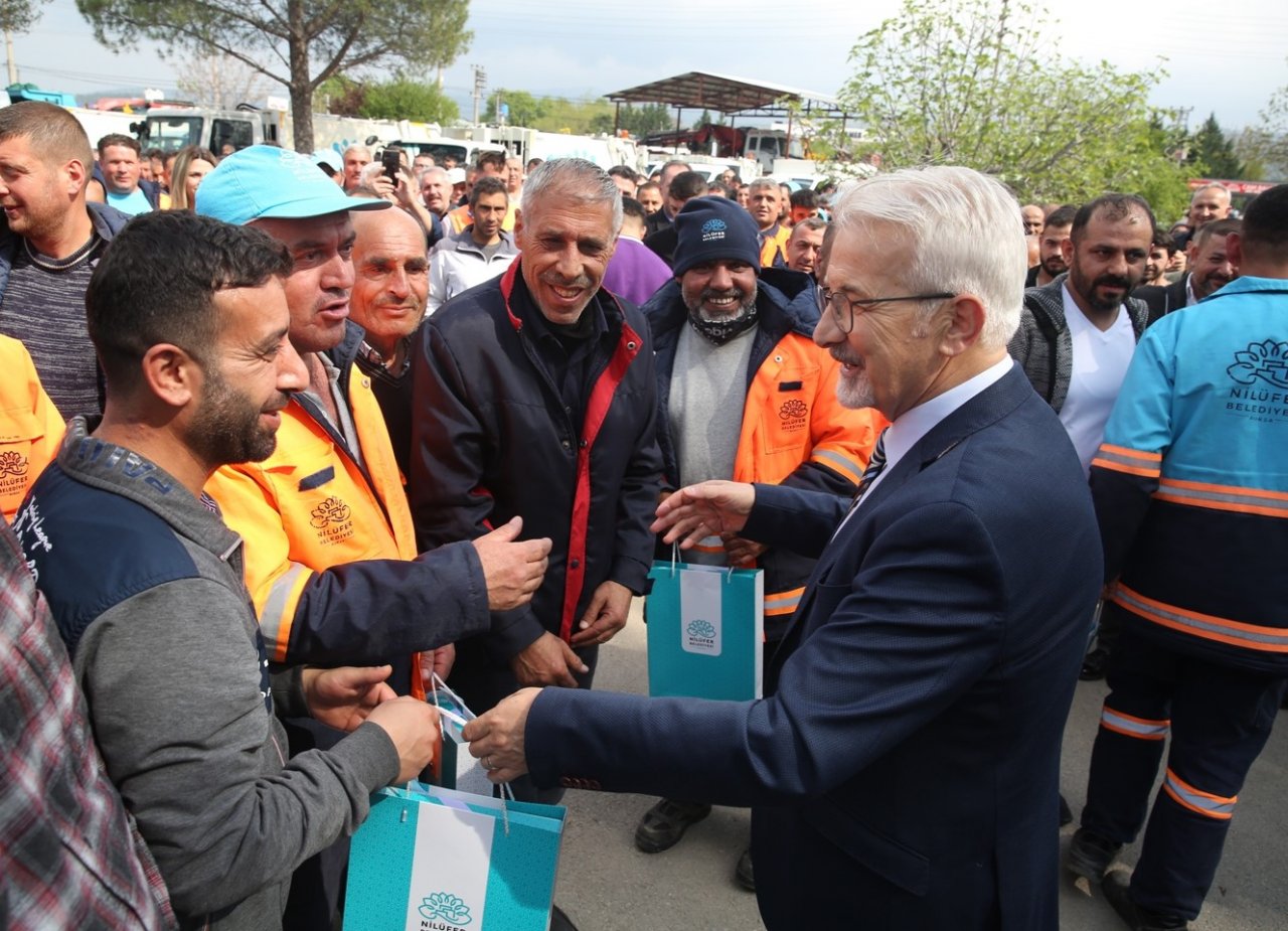Nilüfer Belediyesi’nde geleneksel bayramlaşma