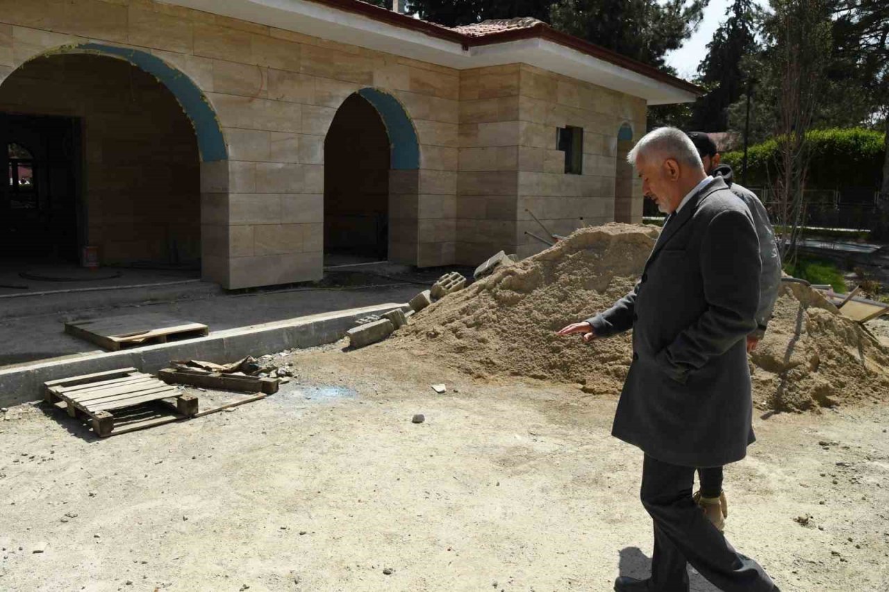 Isparta’da Millet Bahçesi camisindeki çalışmalarda sona gelindi