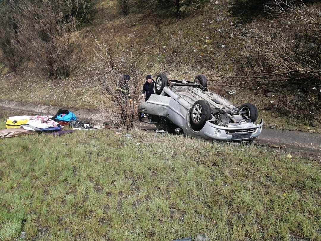 Bolu TEM’de otomobil takla attı: 1 yaralı