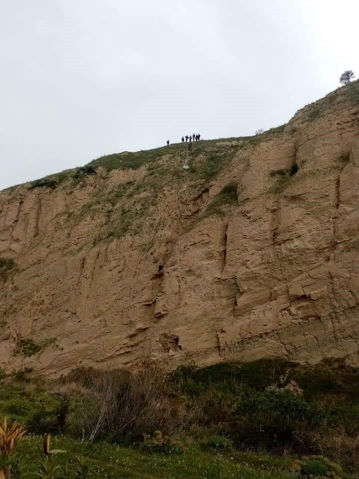 Keçinin mahsur kaldığı yer pes dedirtti