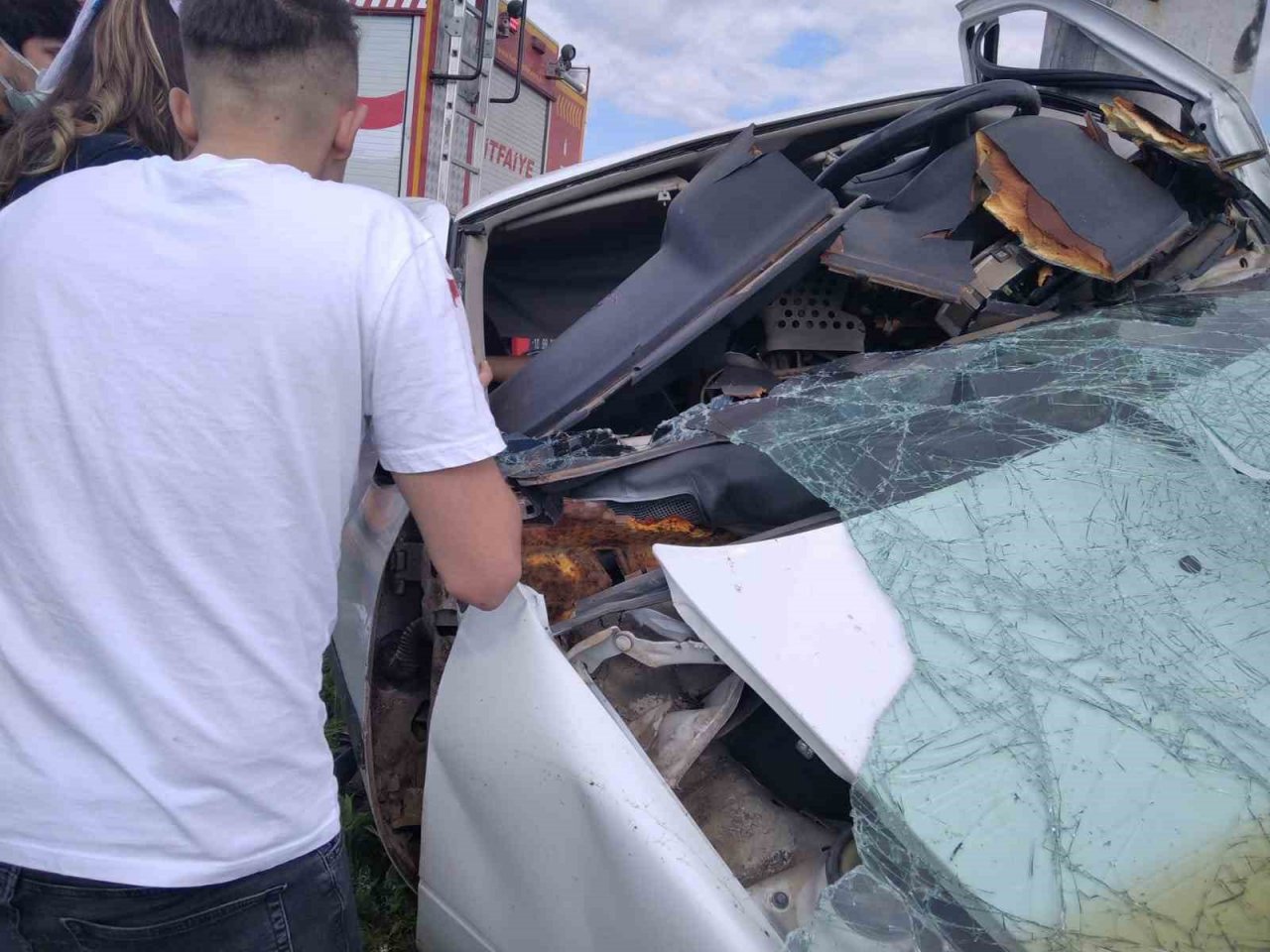 Susurluk’ta trafik kazası: 1 yaralı