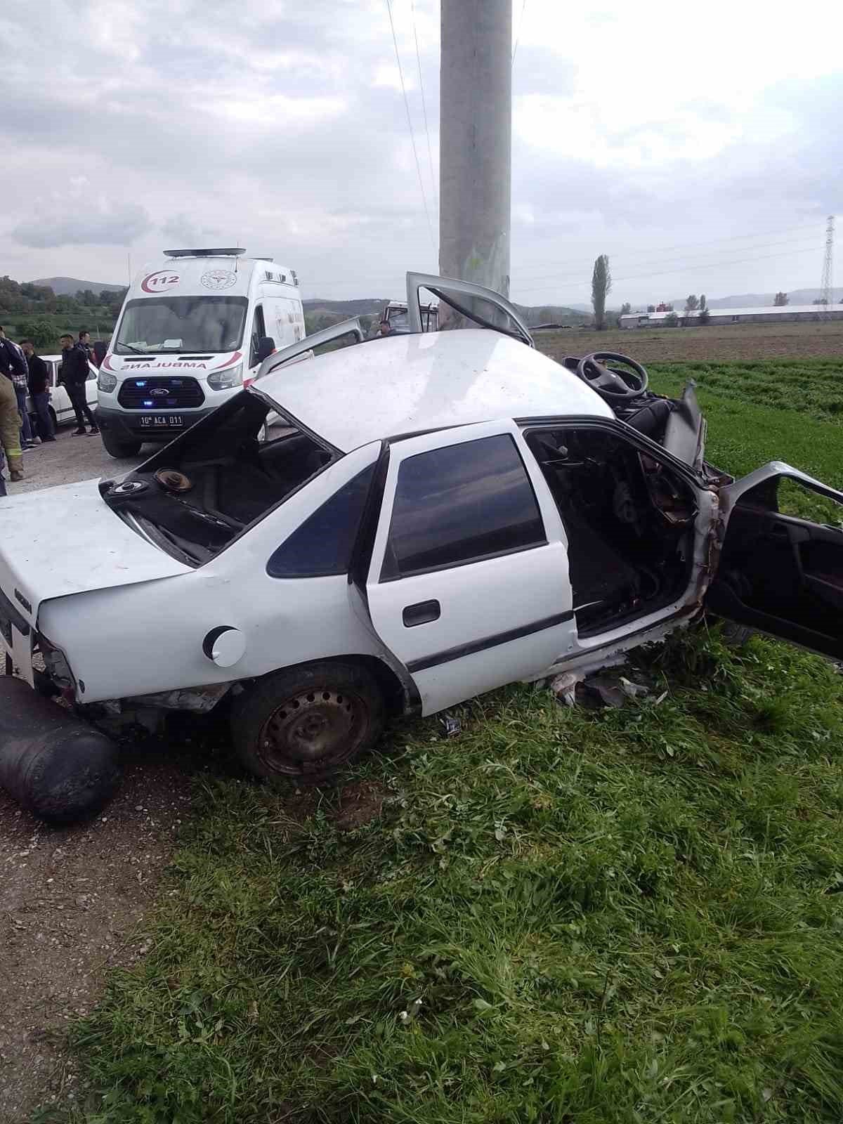 Susurluk’ta trafik kazası: 1 yaralı
