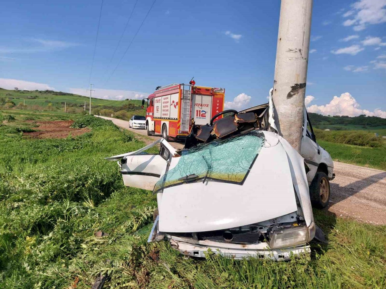 Susurluk’ta trafik kazası: 1 yaralı