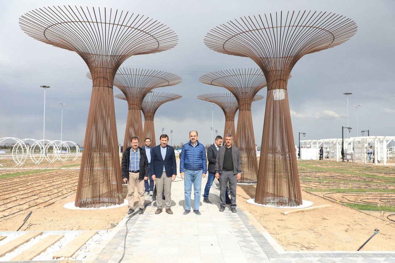 Konya’nın güzelliğine güzellik katacak Karatay Gül Bahçesi’nde sona doğru