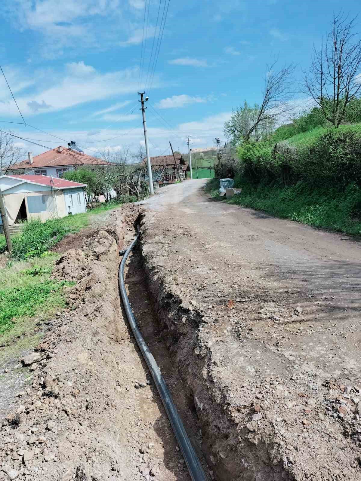 O mahallede 5 bin 500 metrelik içme suyu hattı yenilendi