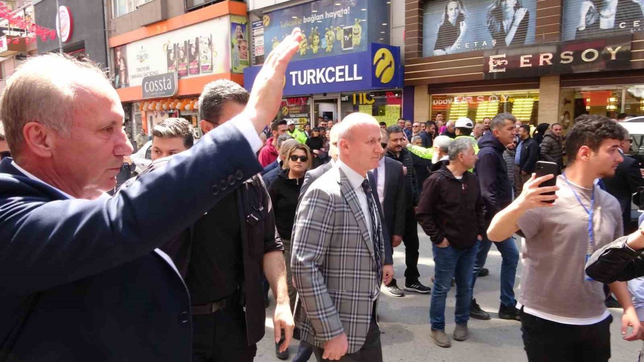 "AK Parti’nin polisi nasıl sizi koruyor" diyen vatandaşa İnce’den "Devletin polisine saygısızlık yapma" cevabı