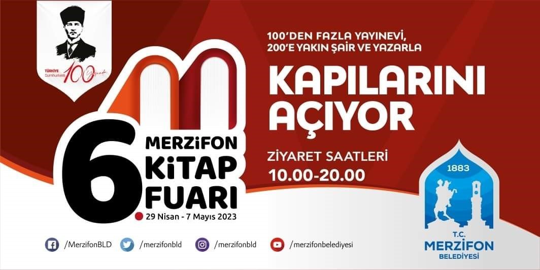 "6. Merzifon Kitap Fuarı" 29 Nisan’da: Türkan Şoray da katılacak