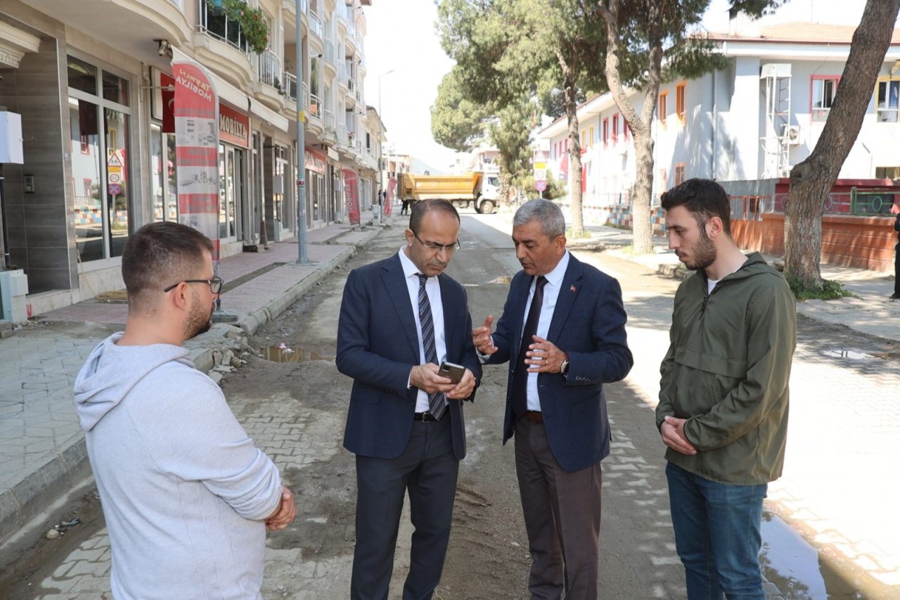 Başkan Kaplan’dan yol yapım çalışmalarına yakın takip