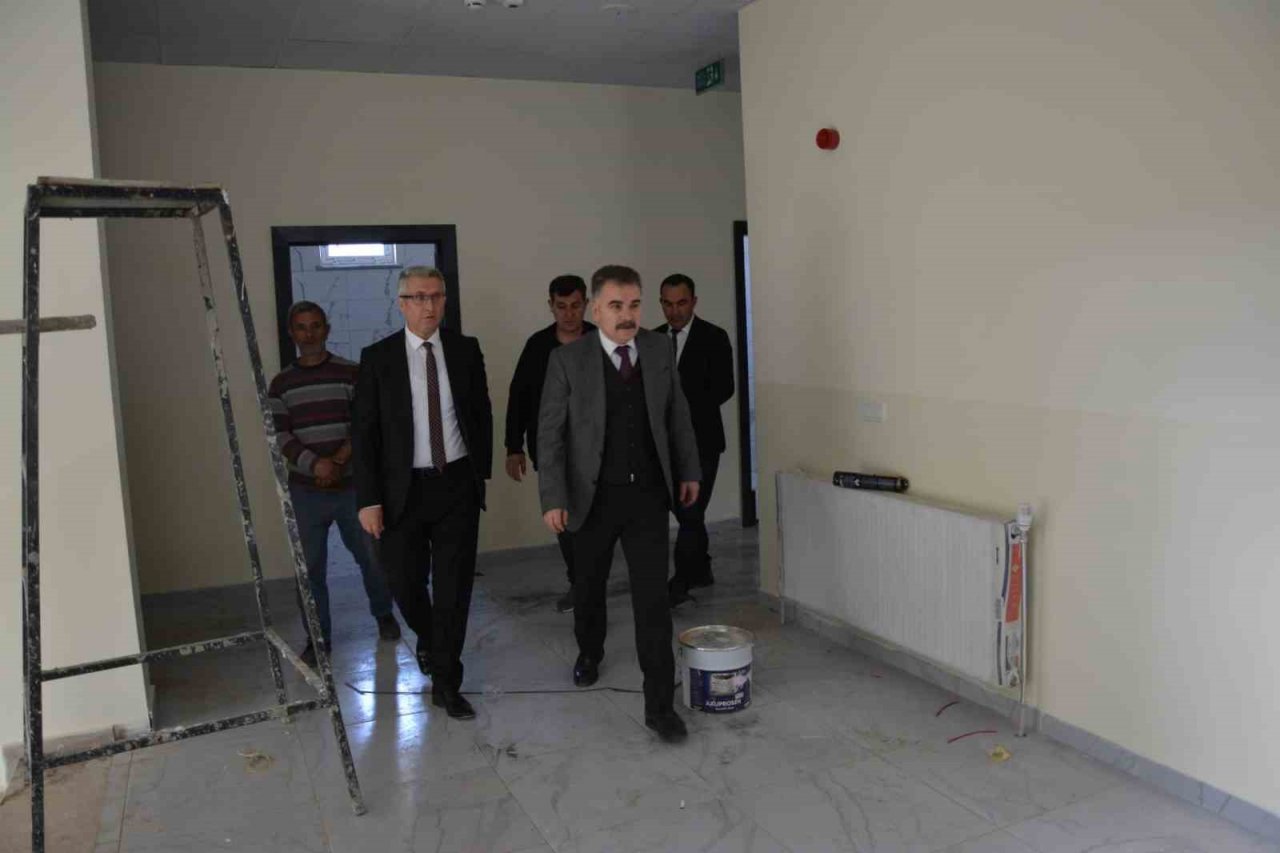 Kaymakam Odabaş’tan eğitim yatırımlarına inceleme