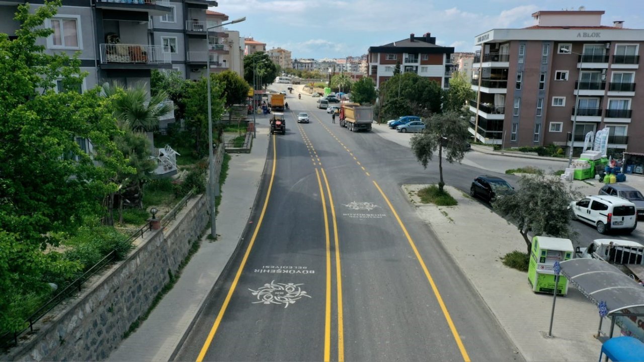 Aydın Büyükşehir Belediyesi Kirazlı Yolu’nda çalışmalarını tamamladı