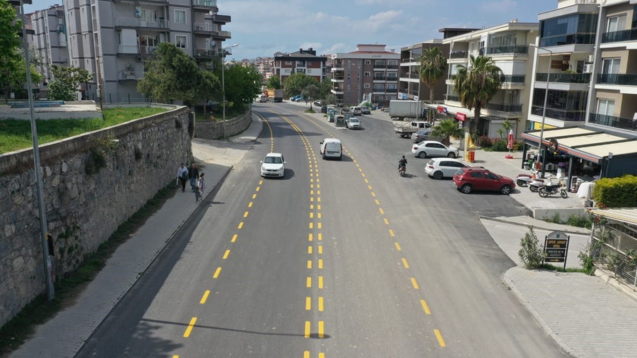 Aydın Büyükşehir Belediyesi Kirazlı Yolu’nda çalışmalarını tamamladı