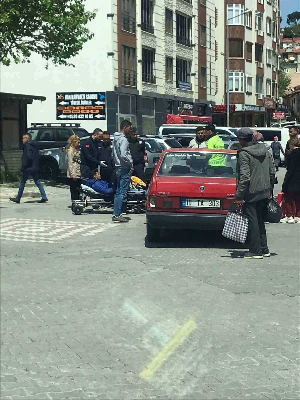 Balıkesir’de otomobil ile motosiklet çarpıştı: 1 yaralı