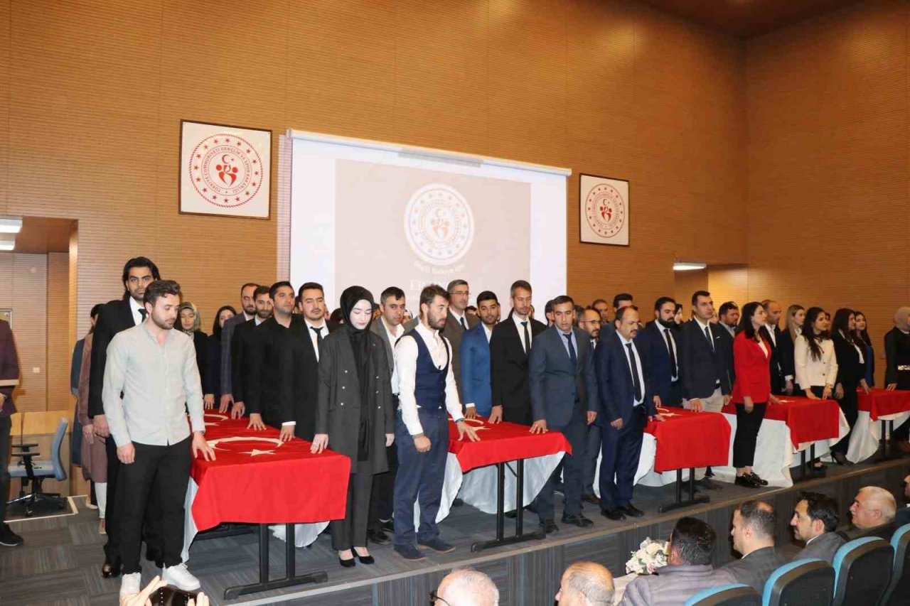 86 personel yemin ederek memur kadrosuna geçti