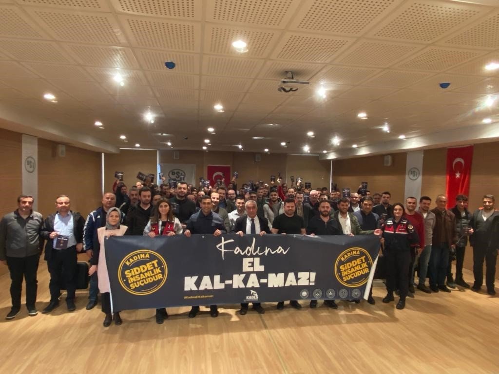 Jandarmadan erkeklere “Kadına El Kal-Ka-Maz” eğitimi
