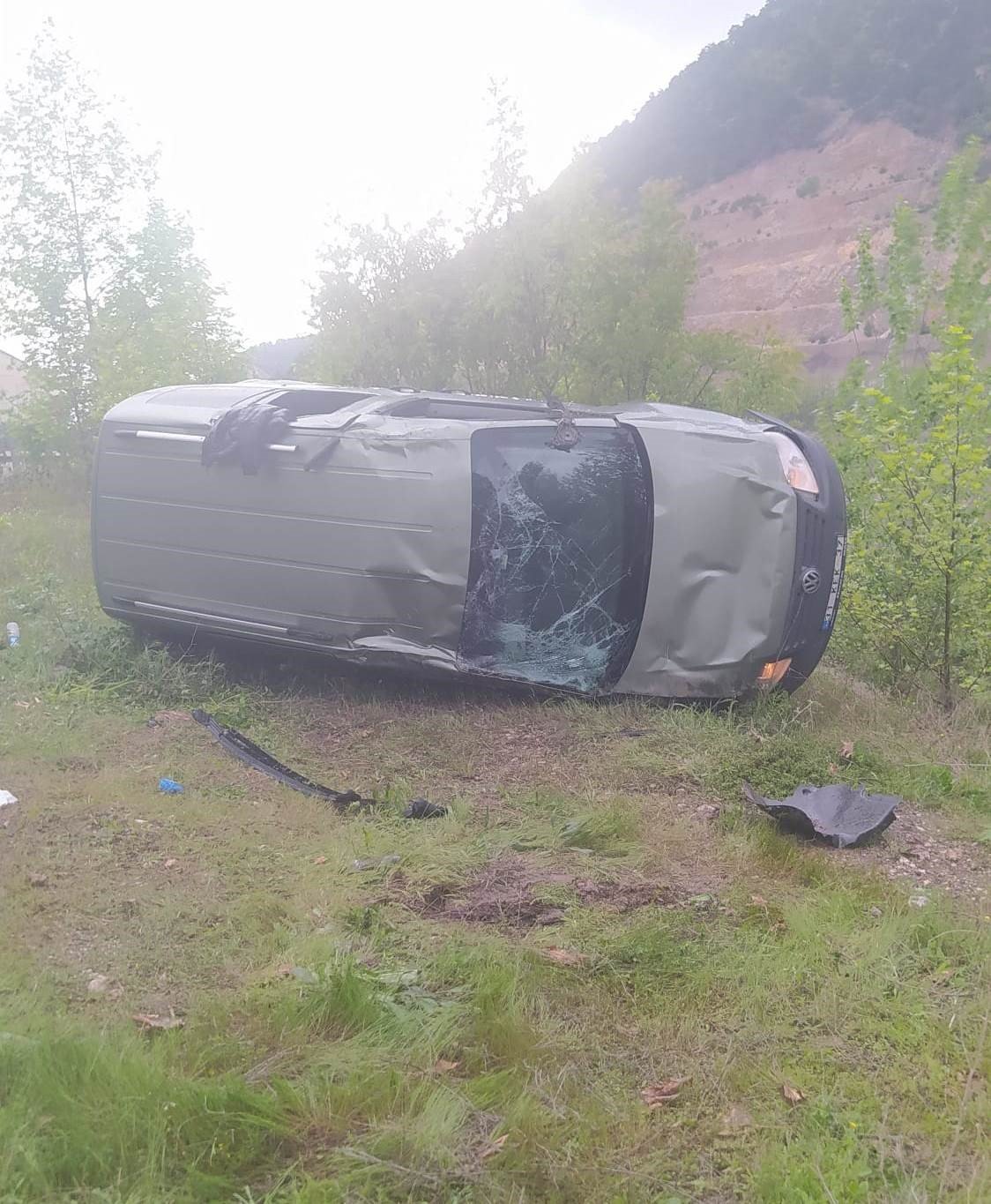 Tokat’ta panelvan minibüs yoldan çıkarak takla attı: 1 ölü, 3 yaralı
