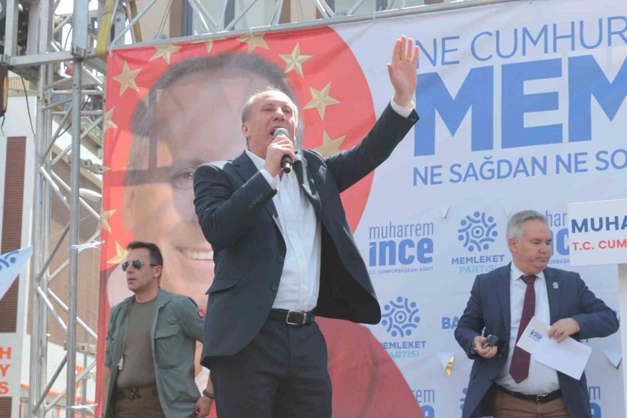 13’ncü Cumhurbaşkanı Adayı Muharrem İnce Balıkesir’den seslendi: