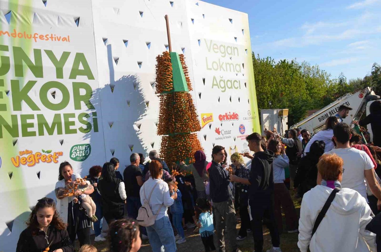 Didim Vegan Festivali’nde yeni rekor denemesi yapıldı