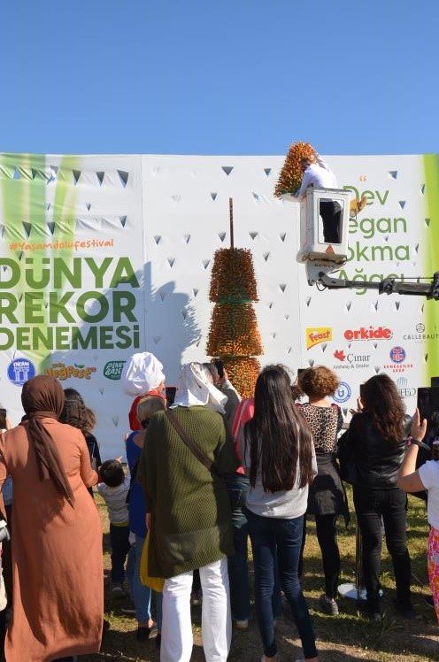 Didim Vegan Festivali’nde yeni rekor denemesi yapıldı