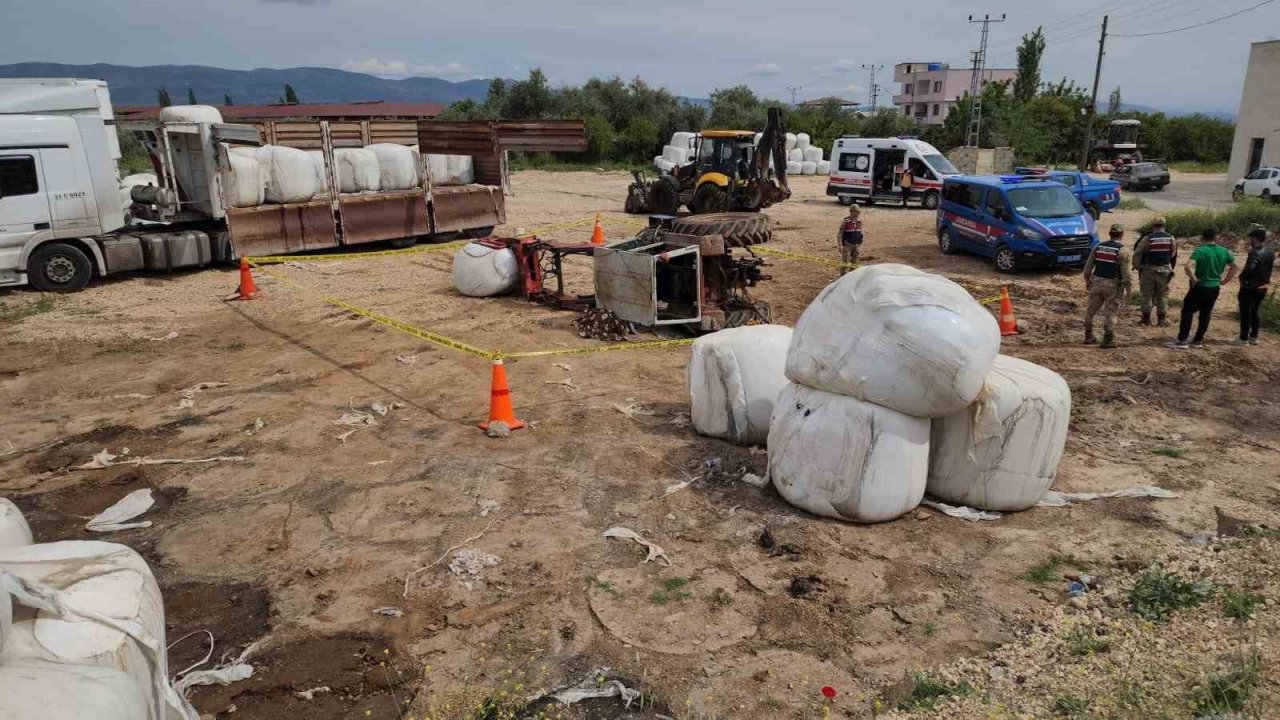 Hassa’da traktörün altında kalan kişi hayatını kaybetti