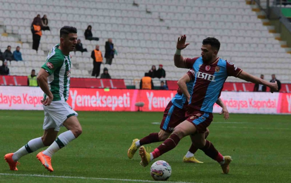 Konyaspor Trabzonspor'u da yendi ve yükselişini sürdürdü