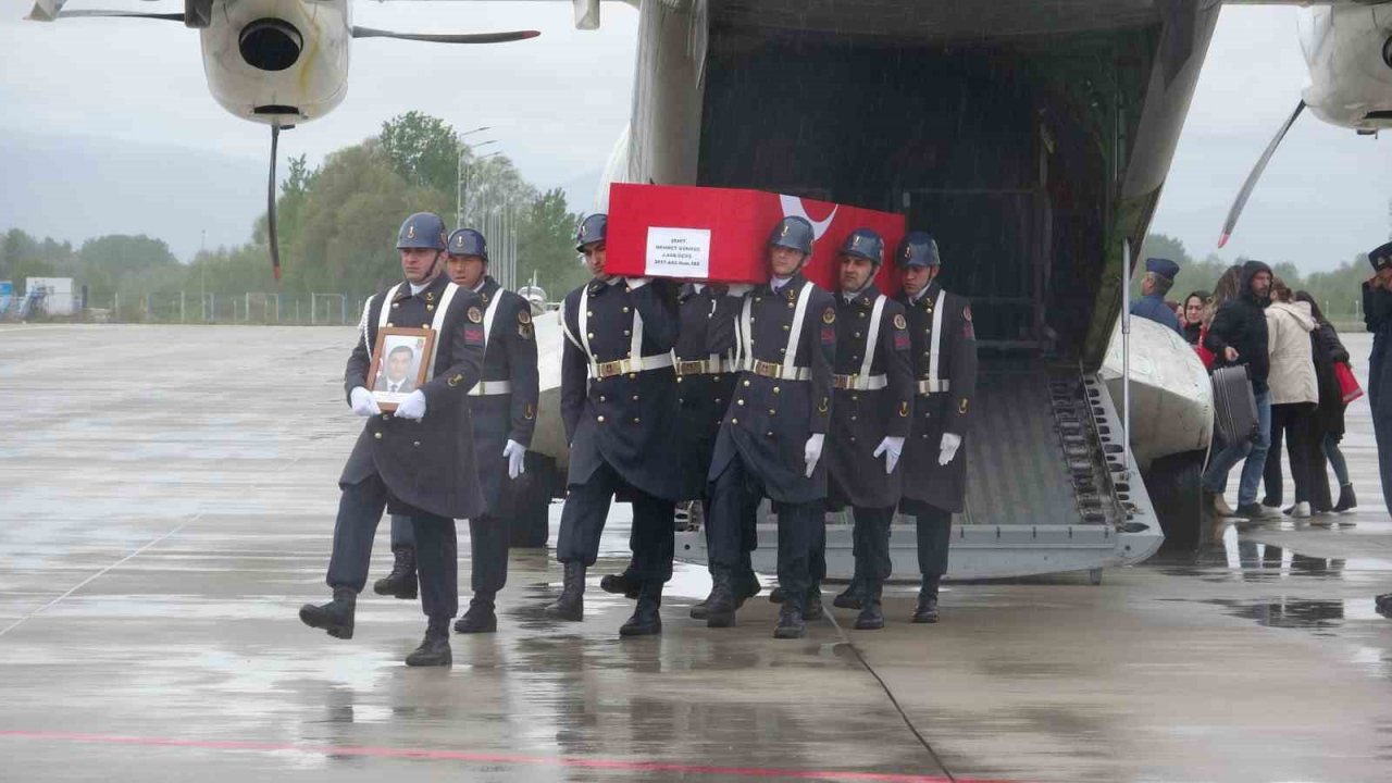 Şehidin naaşı memleketi Tokat’ta