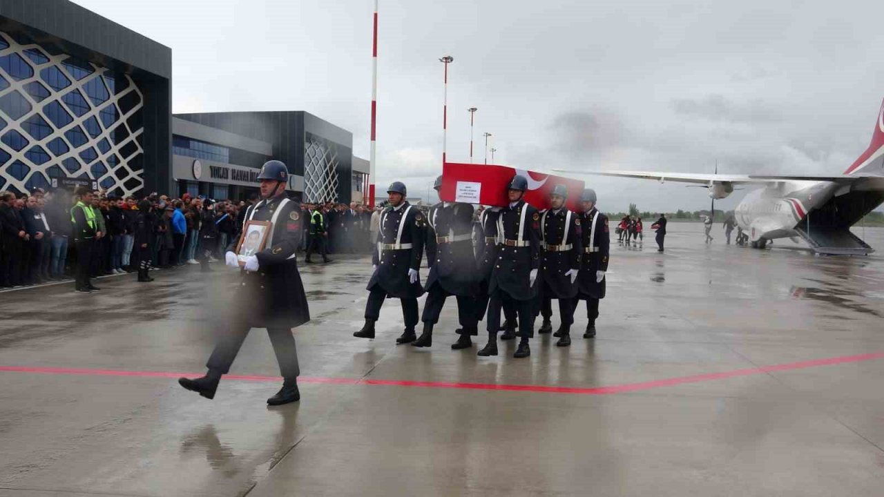Şehidin naaşı memleketi Tokat’ta