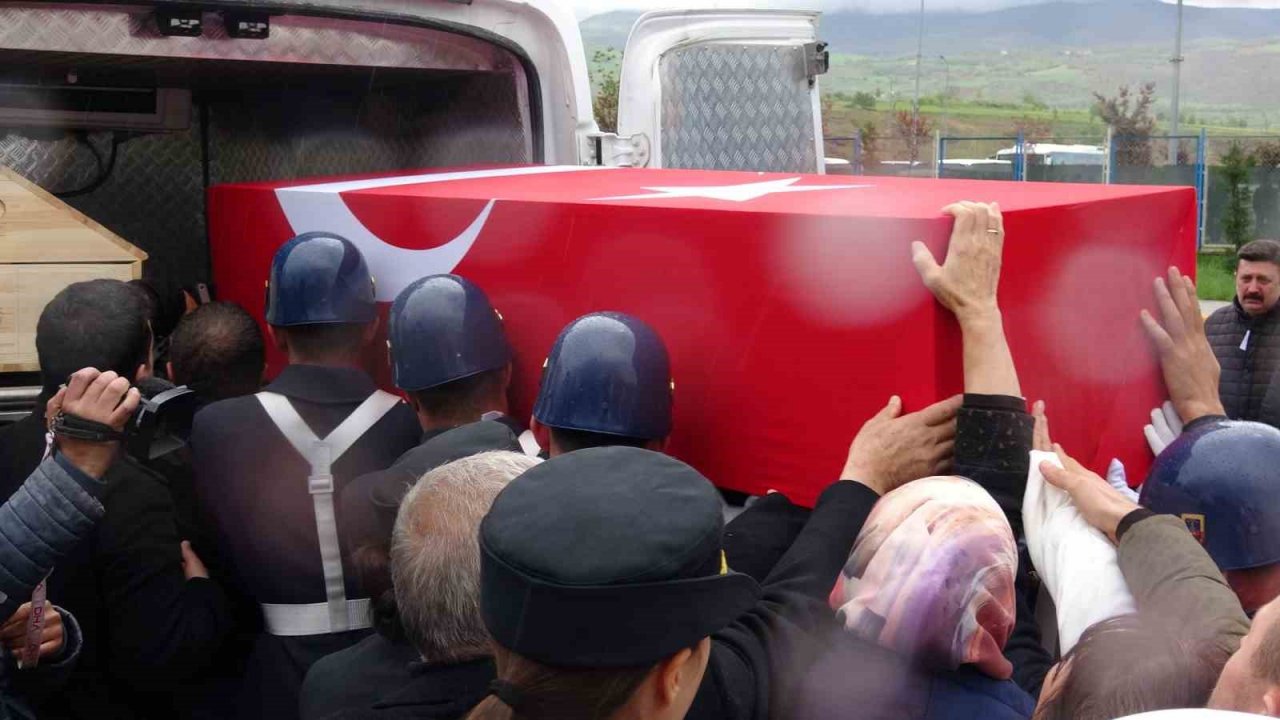 Şehidin naaşı memleketi Tokat’ta