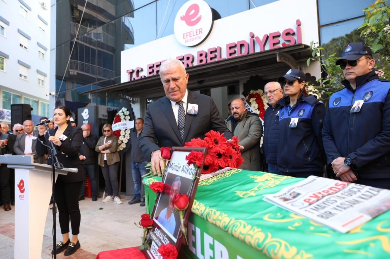 Efeler Belediyesi AliKoç’u son yolculuğuna uğurladı