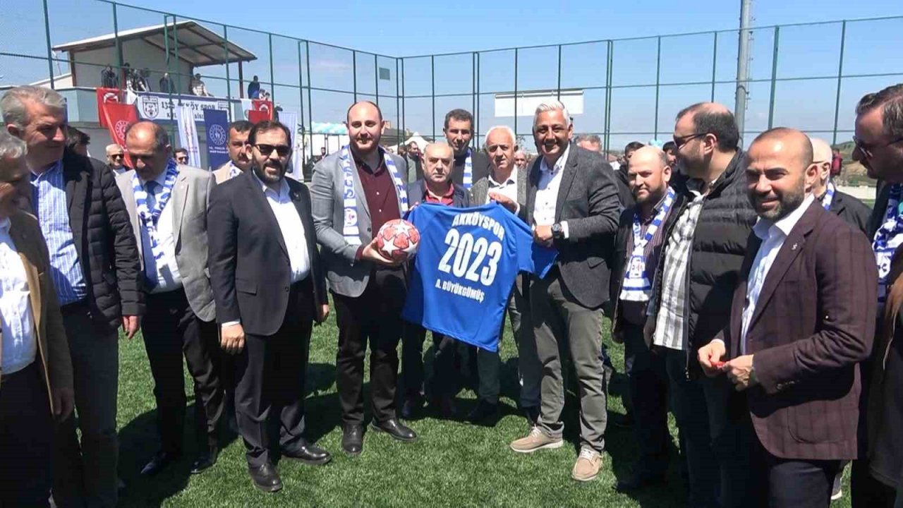 Akköy Futbol Sahası ve Spor Tesisleri törenle açıldı