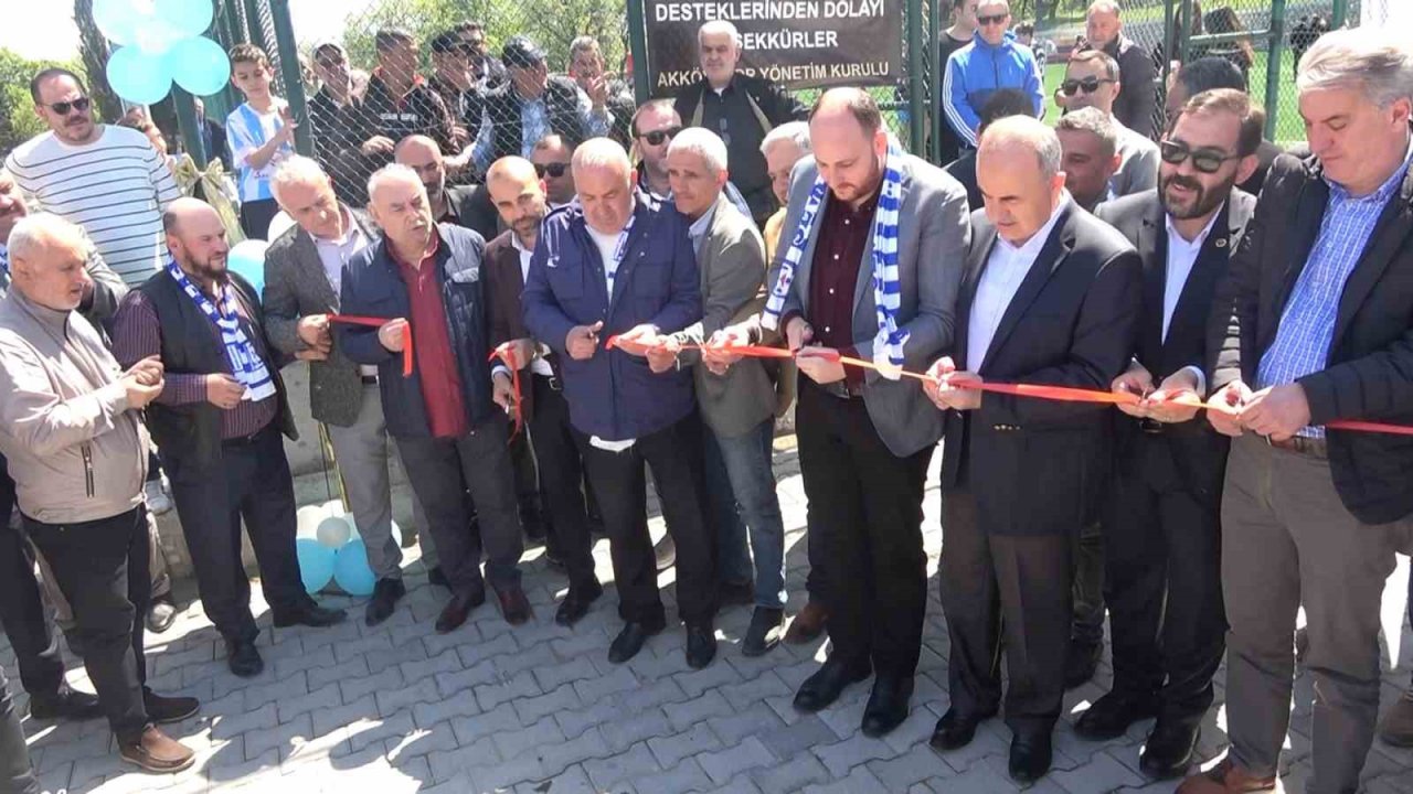 Akköy Futbol Sahası ve Spor Tesisleri törenle açıldı