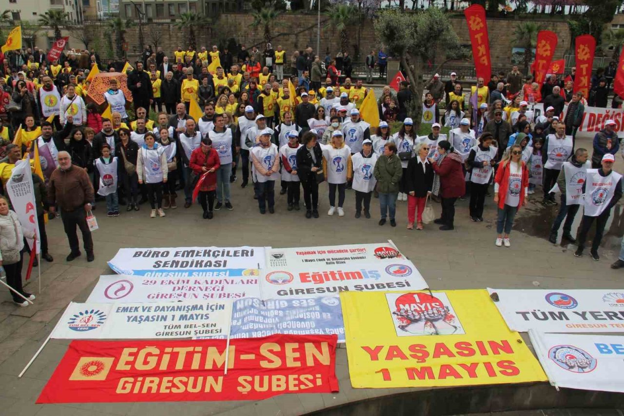 Giresun’da 1 Mayıs kutlaması