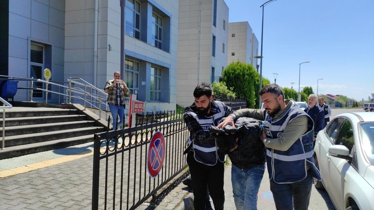 Katil zanlısı adliyede