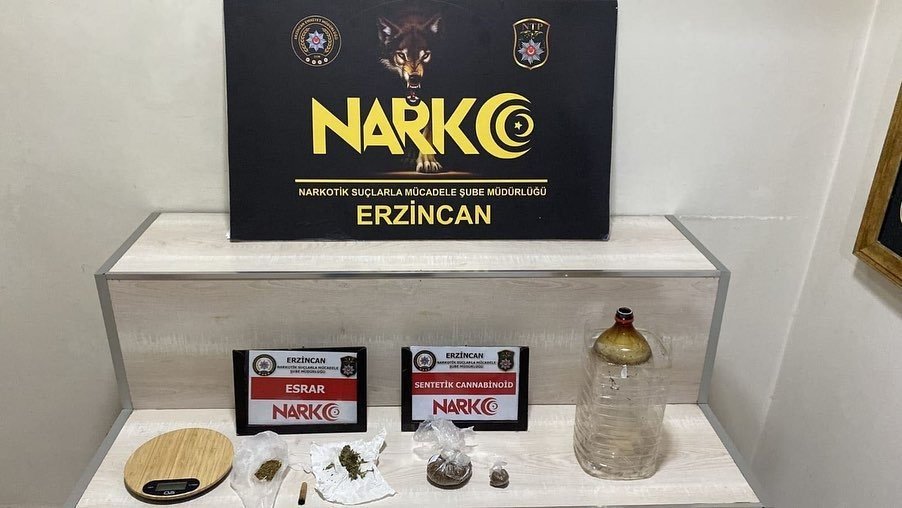 Erzincan’da uyuşturucu operasyonu: 4 kişi tutuklandı