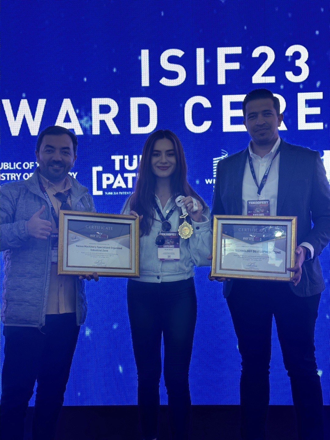 Yalova Makine OSB firması patent fuarında altın madalya kazandı