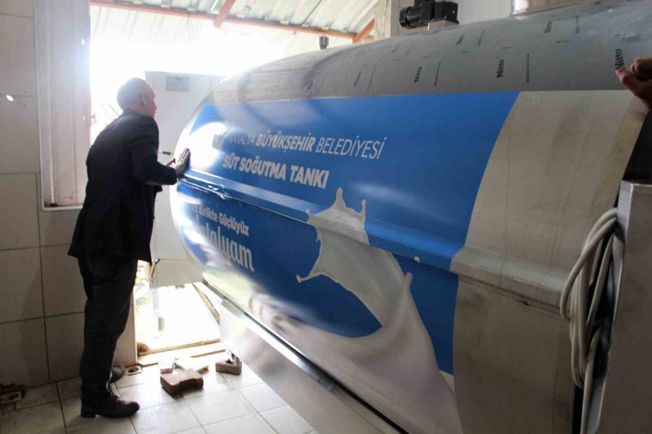 Büyükşehir’den Korkuteli Yelten’e süt tankı