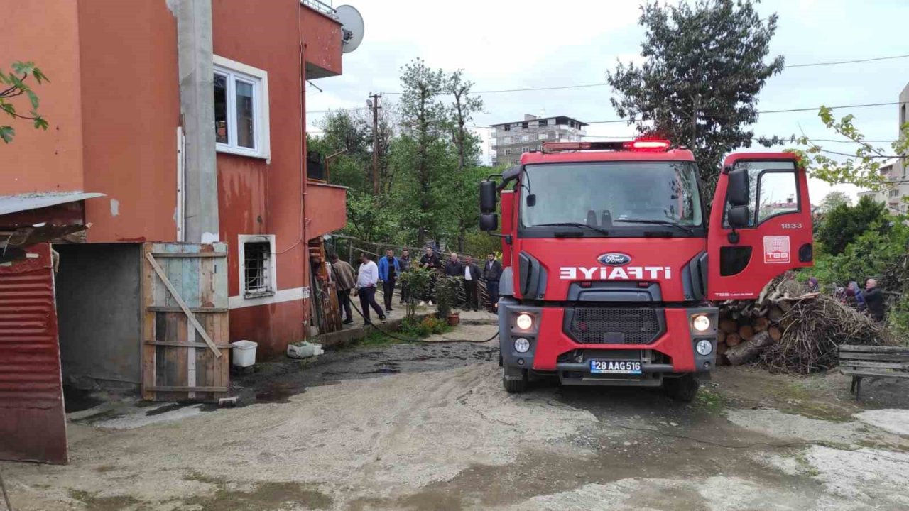 Kalorifer kazanının neden olduğu yangın korkuttu