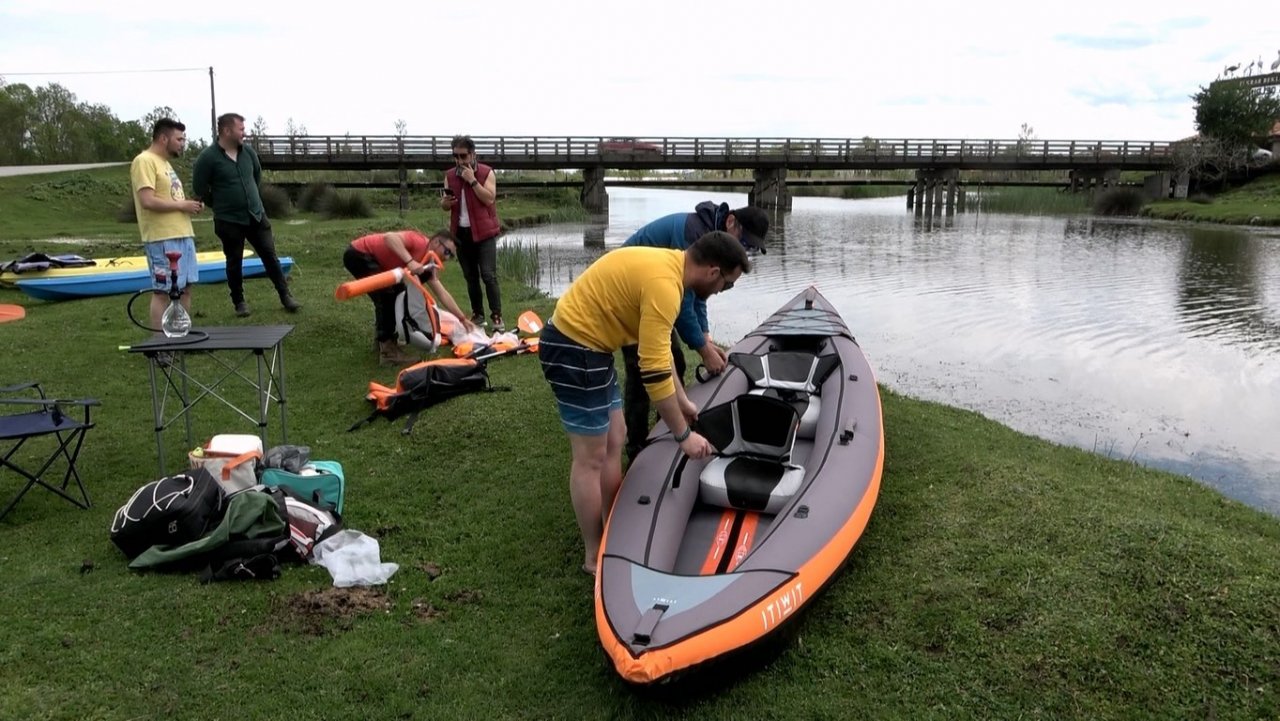 Kuş Cenneti kanolarla şenlendi
