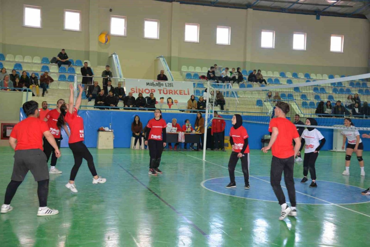 Türkeli’de "Mahalle Ligi" voleybol etkinliği