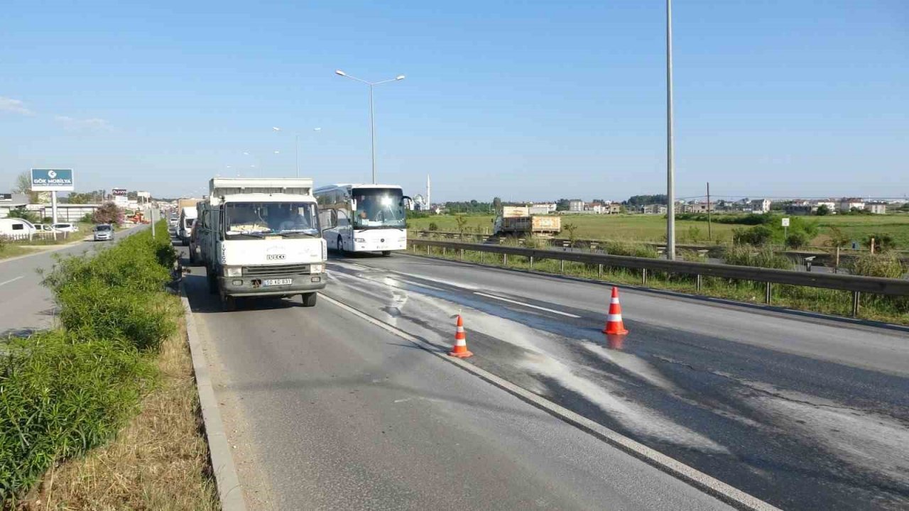 Antalya’da trafik kazası sonrası ’asit’ paniği