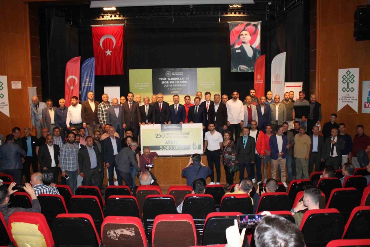 Aydın’da 250 amatör spor kulübüne 6 milyonluk destek
