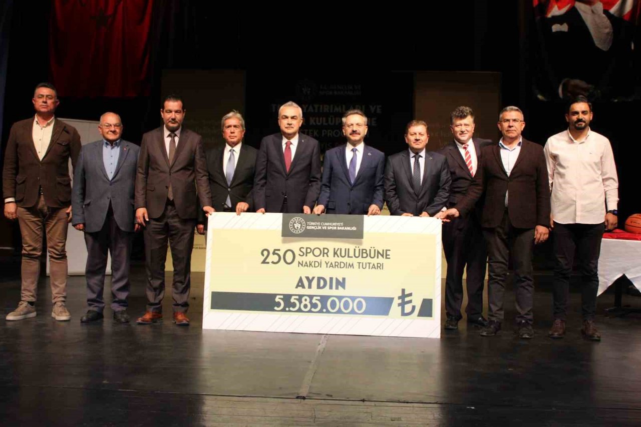 Aydın’da 250 amatör spor kulübüne 6 milyonluk destek