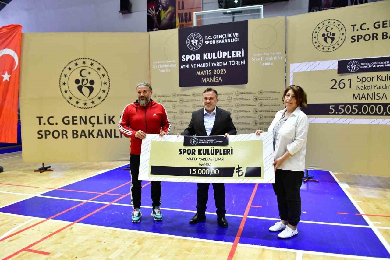 Manisa’da 261 spor kulübüne 5 milyon 505 bin TL destek